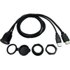 Cerrxian 1 m usb ir hdmi prailginimo prietaisų skydelio įleidžiamas kabelis automobiliui, valčiai ir motociklui