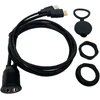 Cerrxian 1 m usb ir hdmi prailginimo prietaisų skydelio įleidžiamas kabelis automobiliui, valčiai ir motociklui
