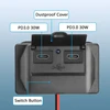 Cerrxian 12v/24v Rv Usb lizdas, montuojamas ant sienos, 36w dvigubas greitas įkrovimas Qc3.0 Usb A prievado automobilinis įkroviklis su mygtuko jungikliu, atsparus vandeniui greitas įkroviklis, kelių prievadų maitinimo šaltinis (dvigubas Usb C)