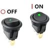 Cesfonjer apvalūs perjungikliai su led indikatoriumi automobiliui / valčiai, 12 v / 20 a, 16 vnt. pakuotė su 4x raudona + 4x žalia + 4x geltona + 4x mėlyna