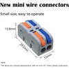 Cesfonjer Spl-2m jungties gnybtai, 14 mini kabelių jungčių pakuotė, elektros jungčių blokai su įvairiaspalve aktyvavimo svirtimi, gali būti laisvai derinami Spl-4m, 6m, 8m