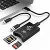 Cfexpress/sd kortelių skaitytuvas Usb C, dviejų lizdų Usb 3.2 (10 Gbps) Cfexpress Type B kortelių skaitytuvo adapteris, suderinamas su Android/windows/mac Os/linux, su Usb C į Usb C/usb A laidu