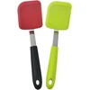 Cgeegirl 2 x mini silikoninės mentelės su nerūdijančio plieno rankena