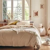 Chambray Frisson Plain Cotton Flannel Antklodės Užvalkalas 260 x 240 cm Essix