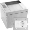 Chengpi grindų lizdas patalpose, grindų lizdas su kištuku, Ac 250 V/16 A, Hdmi, įleidžiamas lizdas, vandeniui atsparus nerūdijantis plienas, paslėpto montavimo lizdas namams, biurams/marmuro grindų kaiščiams