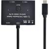 Chenyang Cy Pd 8k@30hz 100w 10gbps Usb-c Type-c dvikryptis jungiklis Mst 1 į 2 šakotuvas palaiko vaizdo duomenis