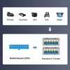 Chenyang dviejų prievadų usb 3.0 priekinis skydelis į pagrindinę plokštę 20 kontaktų jungties kabelis, skirtas pc 3.5" floppy bay pcie x1 cy-u3-045, skirtas windows 10/8/7/vista/xp, mac os x, linux ir chrome os