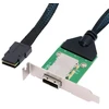 Chenyang mini sas sff-8087 36pin host to sff-8088 26pin external extension data cable pcba with low profile bracket