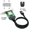 Chenyang mini sas sff-8087 36pin host to sff-8088 26pin external extension data cable pcba with low profile bracket