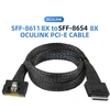Chenyang Sff-8611 8i į Sff-8654 8i 8x Oculink Pcie Pci-express Slimline Ssd duomenų aktyvus kabelis 50 cm