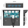 Chenyang usb 3.0 hub 4 portų priekinė panelė į pagrindinę plokštę 20 kontaktų adapteris su sata maitinimo kabeliu 3.5 colio diskelių įrenginio dėklui