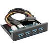 Chenyang usb 3.0 hub 4 portų priekinė panelė į pagrindinę plokštę 20 kontaktų adapteris su sata maitinimo kabeliu 3.5 colio diskelių įrenginio dėklui