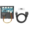Chenyang usb 3.0 hub 4 portų priekinė panelė į pagrindinę plokštę 20 kontaktų adapteris su sata maitinimo kabeliu 3.5 colio diskelių įrenginio dėklui