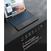 Chesona dėklas, skirtas ipad 9 kartos, ipad 10.2 9/8/7 kartos su jutikliniu kilimėliu, 7 spalvų apšvietimas, 2 bt kanalai, įkraunama nuimama qwertz klaviatūra, juoda