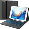 Chesona dėklas, skirtas ipad 9 kartos, ipad 10.2 9/8/7 kartos su jutikliniu kilimėliu, 7 spalvų apšvietimas, 2 bt kanalai, įkraunama nuimama qwertz klaviatūra, juoda