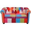 Fotelis Chesterfield dvivietė sofa, audinys