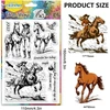 Chgcraft frau skaidrūs antspaudai graži moteris ir arklys skaidrus erelio silikoninis antspaudas skaidrus antspaudas kortelių gamybai dekoravimui scrapbooking albumų dekoravimui popieriaus "pasidaryk pats" amatams