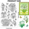 Chgcraft silikoninis antspaudas snowdrop flower skaidrus antspaudas skaidrūs antspaudai antspaudų rinkinys skirtas "pasidaryk pats" scrapbooking žurnalų nuotraukų albumų dekoratyvinėms dovanų etiketėms 10,9 x 16 cm