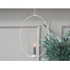 Chic Antique žvakidžių vainikas pakabinimui Shabby Chic stiliaus vainikas smailėjančioms žvakėms Metalas A 30 cm arba 36 cm (a 36 x 32 cm 71512-01)