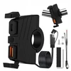 Choppers Kopier motociklinis usb qc3.0 lizdas + usb-c pd motociklui greitas įkroviklis