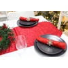 Christmas Concepts® 4 auksiniai servetėlių žiedai – prabangus kalėdinis servetėlių laikiklis – stalo dekoracija (snaigė)