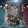 Ciciglow Lga 1155 kompiuterio pagrindinė plokštė, H310 darbalaukio kompiuterio pagrindinė plokštė, Ddr4 atmintis Pcie X16/x1 lizdai Nvme M.2 Sata 6gbs Usb3.0 2.0 Micro Atx pagrindinė plokštė