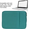 Ciciglow nešiojamo kompiuterio dėklas 15.6 colio 39 x 29 x 2 cm dvigubo sluoksnio dizaino poliesterinis nešiojamo kompiuterio krepšys, skirtas os laptop pro, skirtas dell (teal)