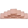 Ciciglow varinė šilumnešio poveržlė, 10 vnt., 20 x 20 mm Gpu Cpu terminė varinė šilumnešio pagalvėlė, 401 W/mk 0,3/0,5/0,8/1,0/1,2/1,5 mm nešiojamam stacionariam kompiuteriui (1 mm)