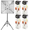 Cinegen Softbox 40x40cm Led su 4 lemputėmis ir stovu