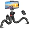 Objektyvas Cirycase Lankstus telefono trikojis, mini asmenukių lazda-trikojis išmaniesiems telefonams su belaidžiu nuotolinio valdymo pulteliu, 360° pasukamas nešiojamas fotoaparato trikojis, suderinamas su mobiliaisiais telefonais, foto ir video rinkiniais