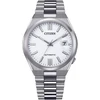 Citizen Automatic Tsuyosa Baltas Nj0150-81a plieno vyriškas laikrodis, elegantiškas