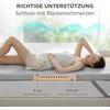 Čiužinys Bedsure antčiužinis 90 x 200 cm, 7.5 cm aukščio antčiužinis, H2 & H3 gelinis memory foam antčiužinis spyruoklinei lovai, nameliui ant ratų, sofai-lovai, su nuimamu ir skalbiamu užvalkalu, pilkas
