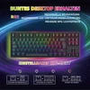 Ciy x77 mechaninė žaidimų klaviatūra, 88 klavišai, qwertz išdėstymas, programuojamas rgb apšvietimas, trijų aukščių reguliavimas, type c kabelis, karštai keičiama klaviatūra, skirta win/mac (pilka + ruda jungiklis) (pilka ruda jungiklis)