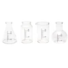 Ckb Ltd rinkinys iš 4 cheminių laboratorinių stikliukų gėrimams, 50 ml - mokslo tema, naujoviški laboratorijos formos stiklinės ir kolbos, Ckb Ltd
