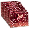 Clairefontaine 212903cpack - 5 dovanų maišelių rinkinys - aukščiausios kokybės pirkinių formatas - 32 x 13 x 24,5 cm - 210 g - žvaigždės raudoname fone - dovanų pakavimas - idealiai tinka:
