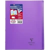 Clairefontaine 981607c - 10 Koverbook sąsiuvinių pakuotė Din A4+, 24 x 32 cm, 48 lapai kvadratinis su paraštėmis, 90 g, polipropileno viršelis, pilkas, 1 pakuotė