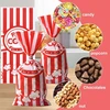 Cleminsta 80 mažų spragėsių maišelių pakuotė, raudoni balti dryžuoti spragėsių maišeliai, mini dovanų maišeliai, spalvingi maišeliai, saldainių maišeliai, saldainių baras, spragėsių aparato priedai, sumuštinių maišeliai filmų vakarams