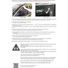 ClimAir Priekiniai vėjo deflektoriai (1 komplektas) vairuotojo ir keleivio pusėms Cls003p0108d, skirti Skoda Octavia Saloon / Estate Type Nx, 5 durų, 2020-, tamsios medžiagos
