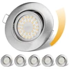 Cloksh Įleidžiamas Led šviestuvas 6w 3000k 230v, pasukamas, Ip44, 6 vnt.