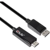 Club3d displayport™ 1.4 į hdmi™ 2.0b hdr kabelis male/male 2m/6.56 ft. - kabelio sąsajos/lyties adapteriai (displayport 1.4, hdmi 2.0, male/male, 2 m, juodas)