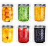 Cnosdb stiklainiai konservavimui 250 ml, 6 vnt. 8 oz mason stiklainis konservavimui su užsukamu dangteliu naminiam džemui, pomidorams, agurkams, medui, avižoms, žele, vaisių maisto produktų laikymui (6 vnt. 250 ml)