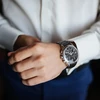 Cobee storos nerūdijančio plieno laikrodžių apyrankės, 20 mm 22 mm laikrodžių apyrankės, greito atsegimo metalinė apyrankė, apyrankė su drugelio sagtimi, pakaitinė metalinė laikrodžio apyrankė, sulankstomas užsegimas