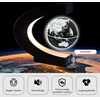 Cocosy Plaukiojantis gaublys magnetinis C formos plaukiojantis gaublys su Led lemputėmis namų biuro stalo dekoravimui dovana (juodas, gaublys 8,5 cm)