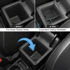 Coleya centrinės konsolės dėžutė, suderinama su vw t-cross 2018-2024, t cross priedai porankio organizatorius, t-cross centrinis porankio daiktadėžė su neslystančiu kilimėliu (juoda)