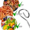 Com-four® 32 vnt. nerūdijančio plieno iešmai, 22 cm, ilgi mėsos iešmai, aukščiausios kokybės iešmai, daržovių iešmai rinkinyje Bbq, kepsninei, mėsai, kebabams ir daržovėms (22 cm - 32 vnt.)