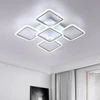 Comely Led lubų šviestuvas, 61 W, 7000 Lm, kūrybingas 5 galvučių kvadratinis Led lubų šviestuvas, akrilinis baltas lubų apšvietimas, modernus Led miegamojo, svetainės šviestuvas, šaltai balta 6500 K