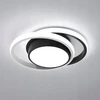 Comely led lubų šviestuvas juodas sieninis šviestuvas baltas ring modernus apvalus 6500k 32w