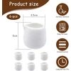 Connection baltas porcelianinis pieno ąsotėlis, mažas 50 ml keramikinis pieno ąsotėlis be rankenos, mini ąsotėlis grietinėlei, pienui, padažams, kavinėms, virtuvei, biurui, barui