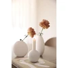 Cooee Design Hi-028-24-wh vaza Pastille, keramika, rankų darbo, skersmuo 15 cm, aukštis 14 cm, balta