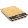 Cook Concept Ku6613 elektroninės virtuvinės svarstyklės, skaitmeninės, stačiakampės, 5kg, medinės, bambukinės, smėlio ir juodos spalvos, H2 x 15 x 21,5 cm
